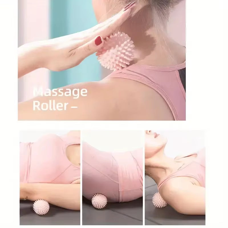 Hedgehog Massage Ball - Ultimate Yoga & Fitness Tool for Muscle Relaxation and Pain Relief