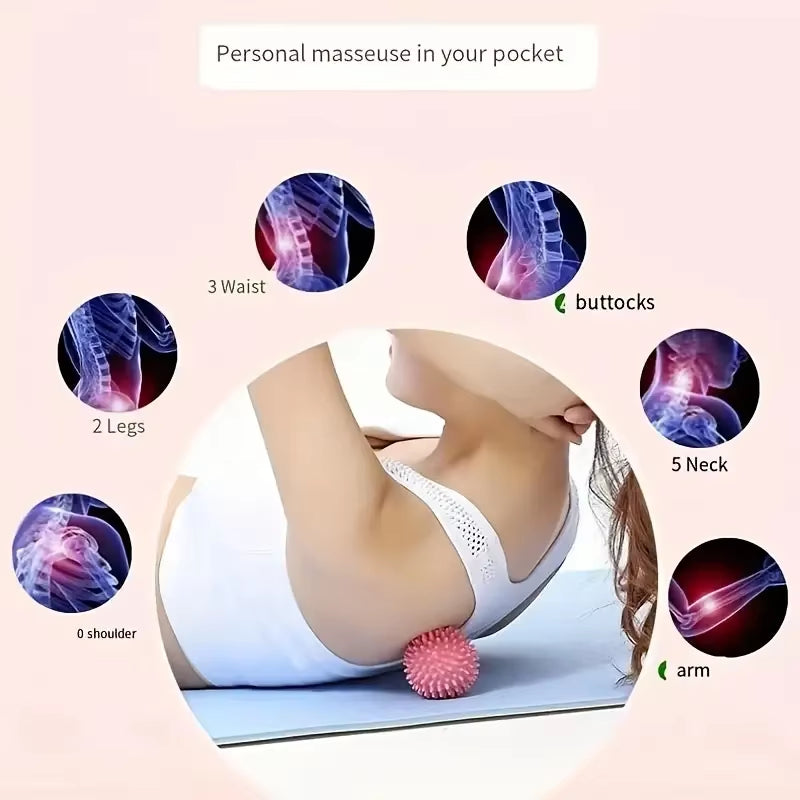 Hedgehog Massage Ball - Ultimate Yoga & Fitness Tool for Muscle Relaxation and Pain Relief